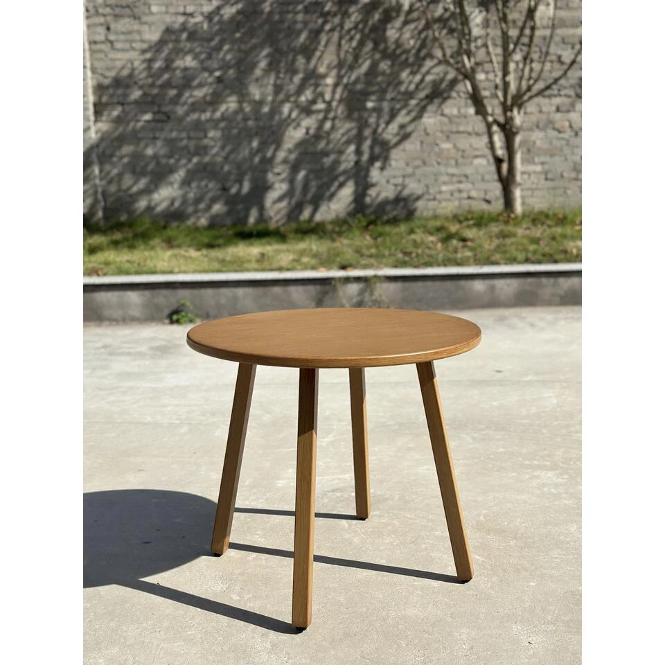 Sens-Line - Porto Sidetable ø58cm - Aluminium - Houtpatroon 2 Sens-Line - Porto Sidetable ø58cm - Aluminium - Houtpatroon - Afbeelding 2
