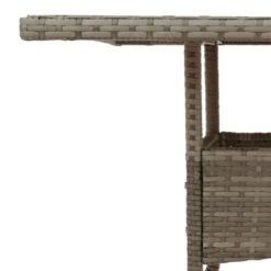 VidaXL - Tuintafel Met Acaciahouten Blad - Grijs - Poly Rattan - 80 X 80 X 75 Cm -Leenbakker Winkel 153ac2f1cdd8458da62a4201842617cd