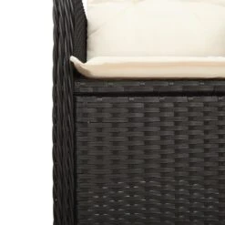 VidaXL - Tuinstoel Verstelbaar Met Kussens - Zwart - Poly Rattan -Leenbakker Winkel 17a18f1f19fb4c7289e1fb4008c415a3