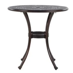 Beliani Tuintafel BOVINO - Bruin Aluminium