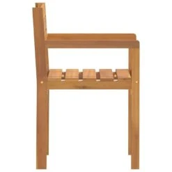 VidaXL - Tuinstoelen - Bruin - Massief Acaciahout - 4 Stuks - 50x53x80 Cm -Leenbakker Winkel 181bc9fe0b0c4ad187895ac5f1fac0a6