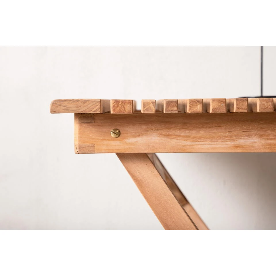 Fjôrd Bistrotafel Naturel Teakhout - 70x70x75cm - Ghana 3 Fjôrd Bistrotafel Naturel Teakhout - 70x70x75cm - Ghana - Afbeelding 3