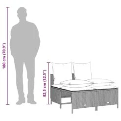 VidaXL - Loungeset - Grijs - Poly Rattan 15 VidaXL - Loungeset - Grijs - Poly Rattan -Leenbakker Winkel 19a5817dffb34dc4b1e9aaaaee97c574