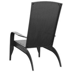 VidaXL - Tuinstoel Adirondack - Zwart - Poly Rattan 11 VidaXL - Tuinstoel Adirondack - Zwart - Poly Rattan -Leenbakker Winkel 1a2ed05db80f41baa386d00a4268118c