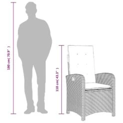 VidaXL - Tuinstoelen Verstelbaar - Grijs - Poly Rattan - 2 Stuks - Met Kussens 23 VidaXL - Tuinstoelen Verstelbaar - Grijs - Poly Rattan - 2 Stuks - Met Kussens -Leenbakker Winkel 1b325d3266d1429b91695559d1dbb868 1