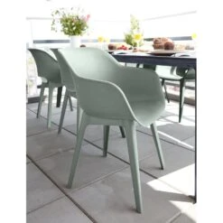 Keter Akola Tuinstoelen - 2 Stuks -56.5x55x80cm - Vintage Green -Leenbakker Winkel 1bbccbfbea554742a17cd7492b338f33