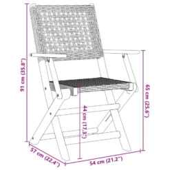VidaXL - Tuinstoelen - Grijs - Massief Acaciahout En Poly Rattan - 2 Stuks -Leenbakker Winkel 1c41904b52504740ae53e4b57ee7775b