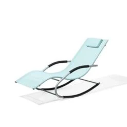 Beliani Tuinligstoel CARANO - Groen Staal, Textiel -Leenbakker Winkel 1d4f33968a4542058de685c16f345cdc