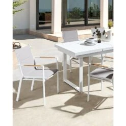 BUSSETO - Tuinstoel Set Van 4 - Grijs - Aluminium -Leenbakker Winkel 1f14603853914b5196f69f1f22f77fb9