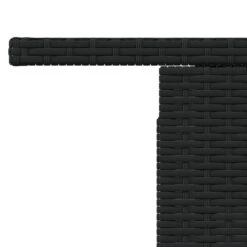 VidaXL - Tuintafel - Zwart - Poly Rattan En Acaciahout - 100x55x73 Cm -Leenbakker Winkel 20956ac940144e6796896e295fbbb56e