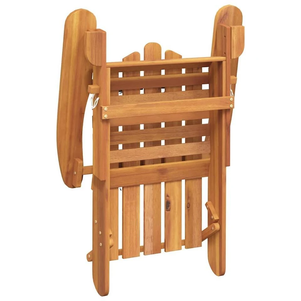 VidaXL - Adirondack Tuinstoel - Voetensteun - Bruin - Acaciahout 75x84x90 Cm 3 VidaXL - Adirondack Tuinstoel - Voetensteun - Bruin - Acaciahout 75x84x90 Cm - Afbeelding 3