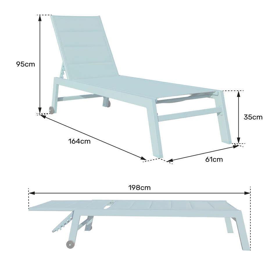 Happy Garden Transat BARBADOS - Grijs - Aluminium 6 Happy Garden Transat BARBADOS - Grijs - Aluminium - Afbeelding 6