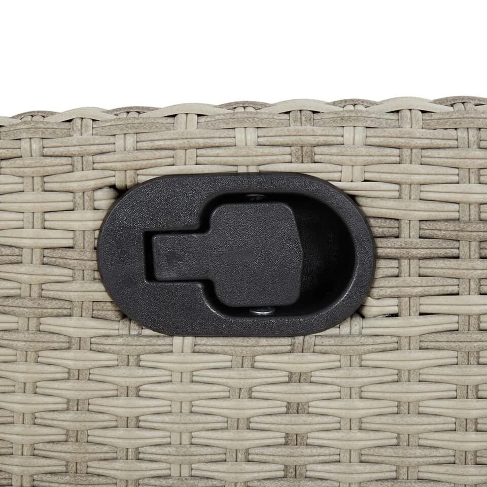 VidaXL - Tuinstoelen Verstelbaar - Grijs - Poly Rattan - 2 Stuks - Met Kussens 9 VidaXL - Tuinstoelen Verstelbaar - Grijs - Poly Rattan - 2 Stuks - Met Kussens - Afbeelding 9