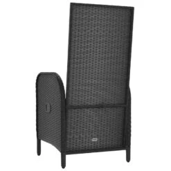 VidaXL - Tuinstoelen - Zwart - Poly Rattan 15 VidaXL - Tuinstoelen - Zwart - Poly Rattan -Leenbakker Winkel 27ac856cba8b49b280d35489c565900f