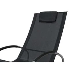 Beliani Tuinligstoel CAMPO - Zwart Polyester, Pvc -Leenbakker Winkel 2940068e648c4736ad8ebadcb38bc438