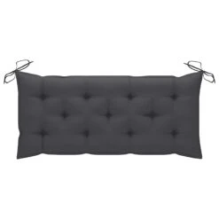 VidaXL - Tuinbank Inklapbaar Met Antraciet Kussen - Bamboe - 118x38x45 Cm -Leenbakker Winkel 2a3c8c3fceb14032b4423130213a57a4