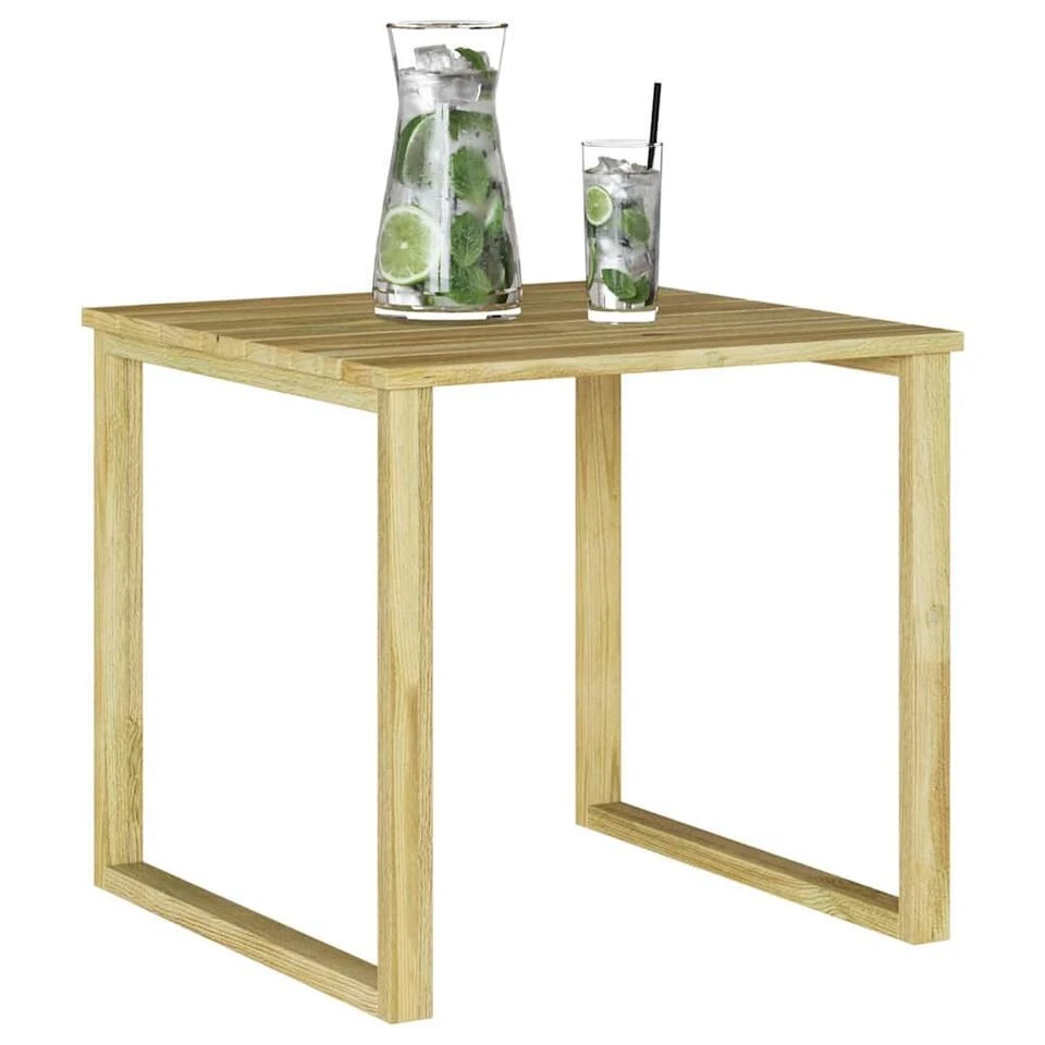VidaXL - Buiten Tafel - Bruin - Geïmpregneerd Grenenhout - 50,5 X 50,5 X 46 Cm 3 VidaXL - Buiten Tafel - Bruin - Geïmpregneerd Grenenhout - 50,5 X 50,5 X 46 Cm - Afbeelding 3