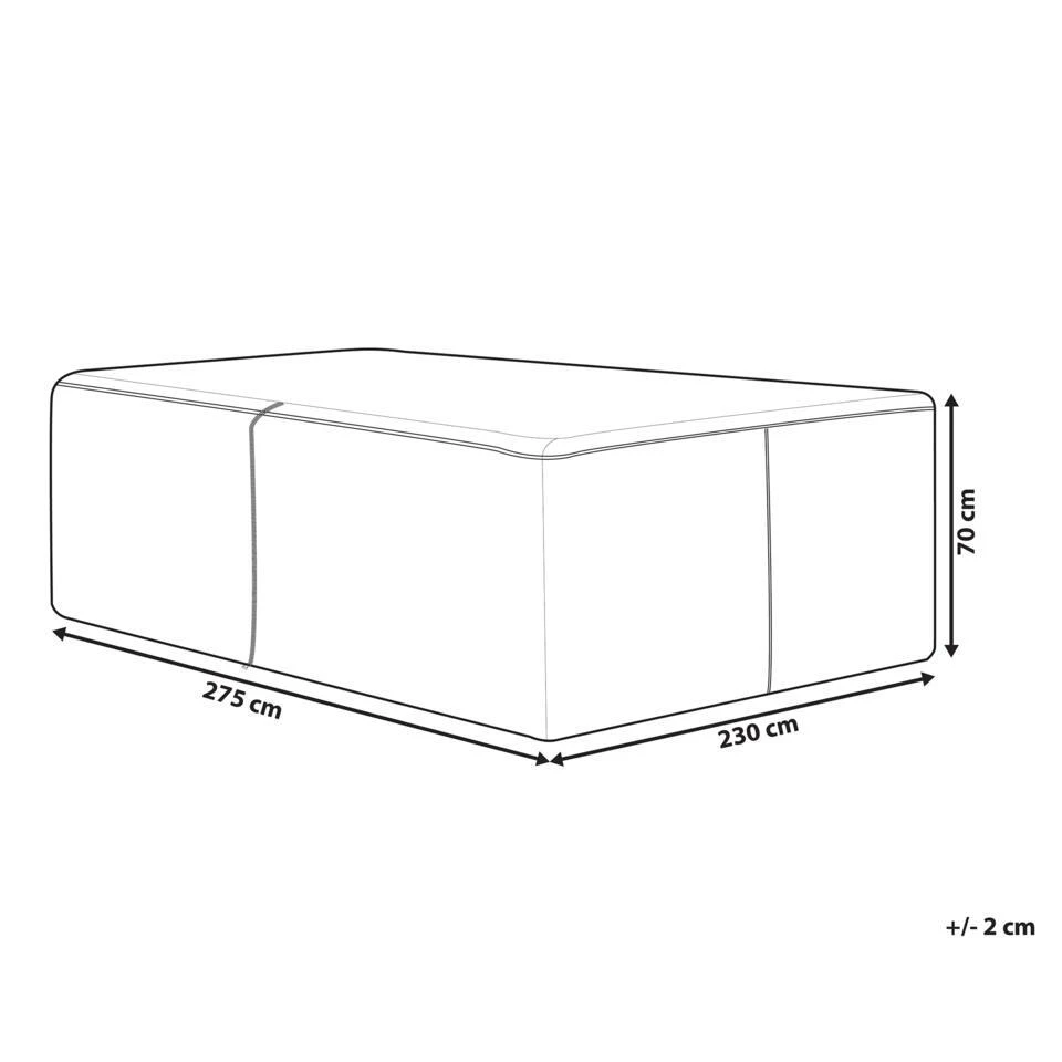 CHUVA - Beschermhoes - Zwart - 275 X 230 X 70 Cm - Polyester 4 CHUVA - Beschermhoes - Zwart - 275 X 230 X 70 Cm - Polyester - Afbeelding 4