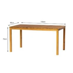 Tafel Voor Binnen En Buiten, 6 Personen, In Acacia 10 Tafel Voor Binnen En Buiten, 6 Personen, In Acacia -Leenbakker Winkel 2ac4ee2a307242798416be1763915add