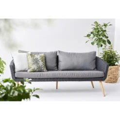 Lisomme Fien Rotan Tuinbank Zwart - Met Zitkussens -Leenbakker Winkel 2accee97c4b44fa89f7806dc01dea4d1