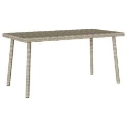 VidaXL - Tuin Salontafel - Grijs - Poly Rattan - 80 X 40 X 37 Cm -Leenbakker Winkel 2c1fce0d86b24ba9b4a13584751c3386