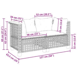 VidaXL - Tuinbank - Zwart - Poly Rattan - 2 Stuks 16 VidaXL - Tuinbank - Zwart - Poly Rattan - 2 Stuks -Leenbakker Winkel 2d7e1d4e2fd54b949a292ad5aec55fe9