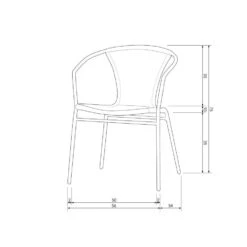 WOOOD Weston Stoelen Buiten - Rattan/Metaal - Jungle - Set Van 4 -Leenbakker Winkel 2f65b1a916ec4ca1b3662233a5e34c1c