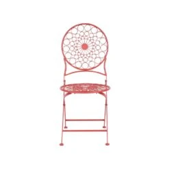 Beliani Tuinstoel SCARIO - Rood Ijzer 7 Beliani Tuinstoel SCARIO - Rood Ijzer -Leenbakker Winkel 3058554da0444b15ae7d23de48177257