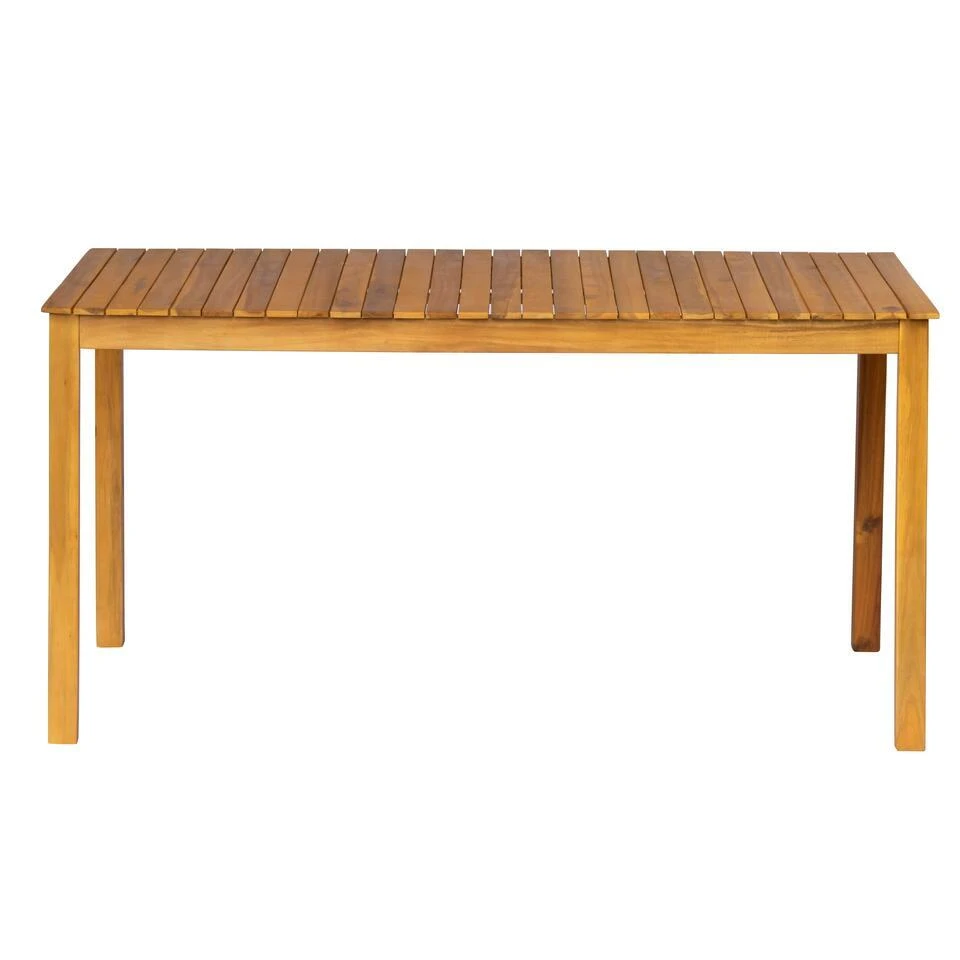 Tafel Voor Binnen En Buiten, 6 Personen, In Acacia 4 Tafel Voor Binnen En Buiten, 6 Personen, In Acacia - Afbeelding 4
