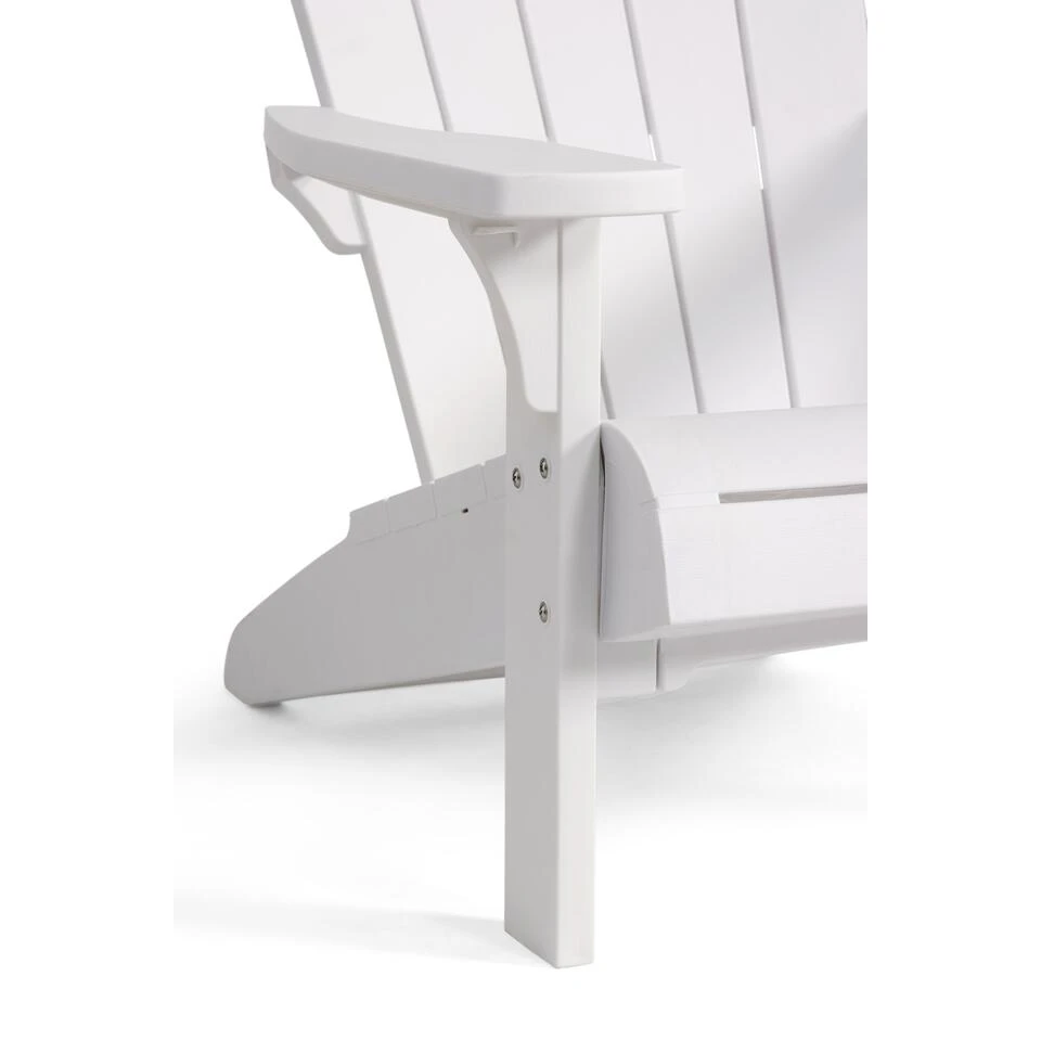 Keter Troy Adirondack Tuinstoel - Set Van 2 - 85x80x96.5cm - Wit 4 Keter Troy Adirondack Tuinstoel - Set Van 2 - 85x80x96.5cm - Wit - Afbeelding 4