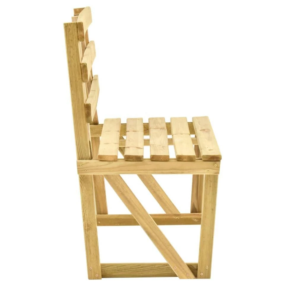 VidaXL - Tuinbank - Groen - Geïmpregneerd Grenenhout - 120 Cm 3 VidaXL - Tuinbank - Groen - Geïmpregneerd Grenenhout - 120 Cm - Afbeelding 3