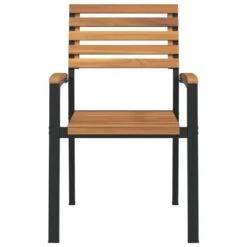 VidaXL - Tuinstoelen - Stapelbaar - Bruin - Acaciahout En Metaal - 4 Stuks 11 VidaXL - Tuinstoelen - Stapelbaar - Bruin - Acaciahout En Metaal - 4 Stuks -Leenbakker Winkel 35177b530b4242be915c6602f0477b65