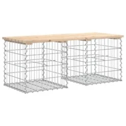 VidaXL - Tuinbank Schanskorfontwerp - Massief Grenenhout - 103x44x42 Cm -Leenbakker Winkel 361ecc3c919e481a85a16331f9d20f68