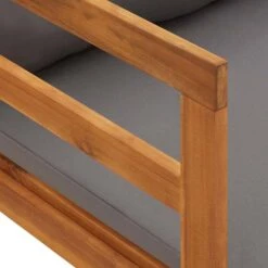 VidaXL - Ligbed Met 1 Armleuning - Grijs - Acaciahout 21 VidaXL - Ligbed Met 1 Armleuning - Grijs - Acaciahout -Leenbakker Winkel 388f8c2254b74f21850e1e781e723ec4