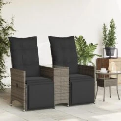 VidaXL - Tuinbank - Grijs - Poly Rattan -Leenbakker Winkel 3a8595d672a14c17af245d141230dece