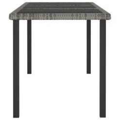 VidaXL - Tuintafel - Grijs - Poly Rattan - 180 X 70 X 73 Cm -Leenbakker Winkel 3afa3f0ad8724a878b35f3a514cda560