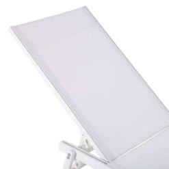 Beliani Tuinligstoel PORTOFINO - Wit Aluminium, Textiel -Leenbakker Winkel 3c3a988fa62949ae844141762d0456db