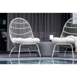 Svea - Ines Outdoor Loungestoel - Wicker - Wit -Leenbakker Winkel 3c485262354844ea8945236e10aea5f9