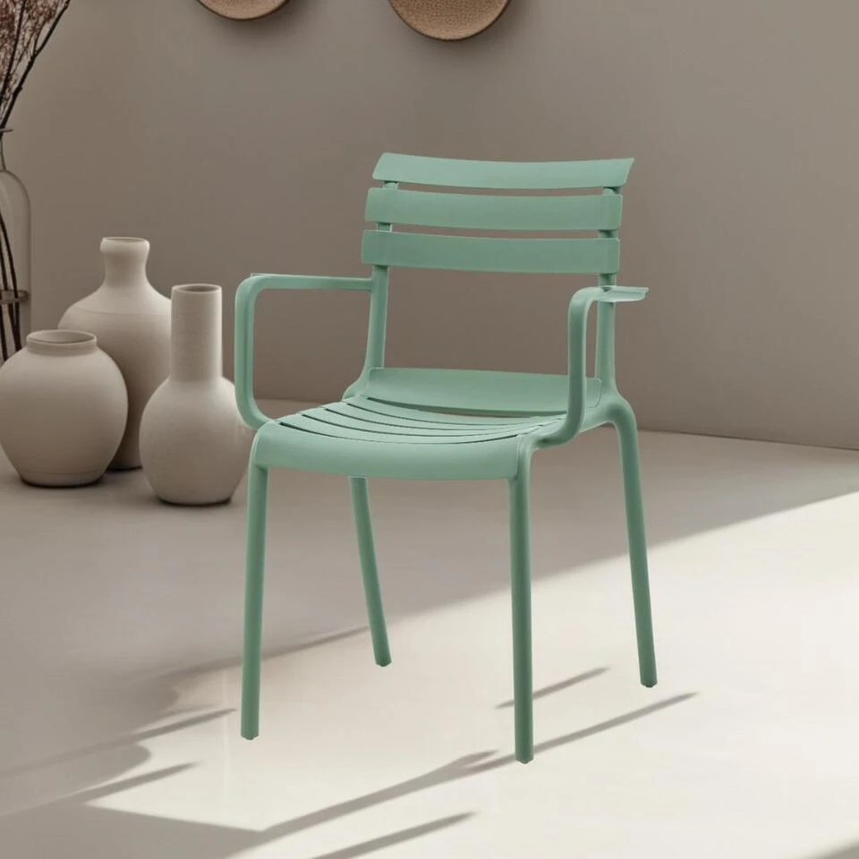 DS4U - Zayn Terrasstoel - Groen 2 DS4U - Zayn Terrasstoel - Groen - Afbeelding 2