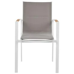 BUSSETO - Tuinstoel Set Van 4 - Grijs - Aluminium -Leenbakker Winkel 3d05881de2864f5e982786ca06e2a4ec