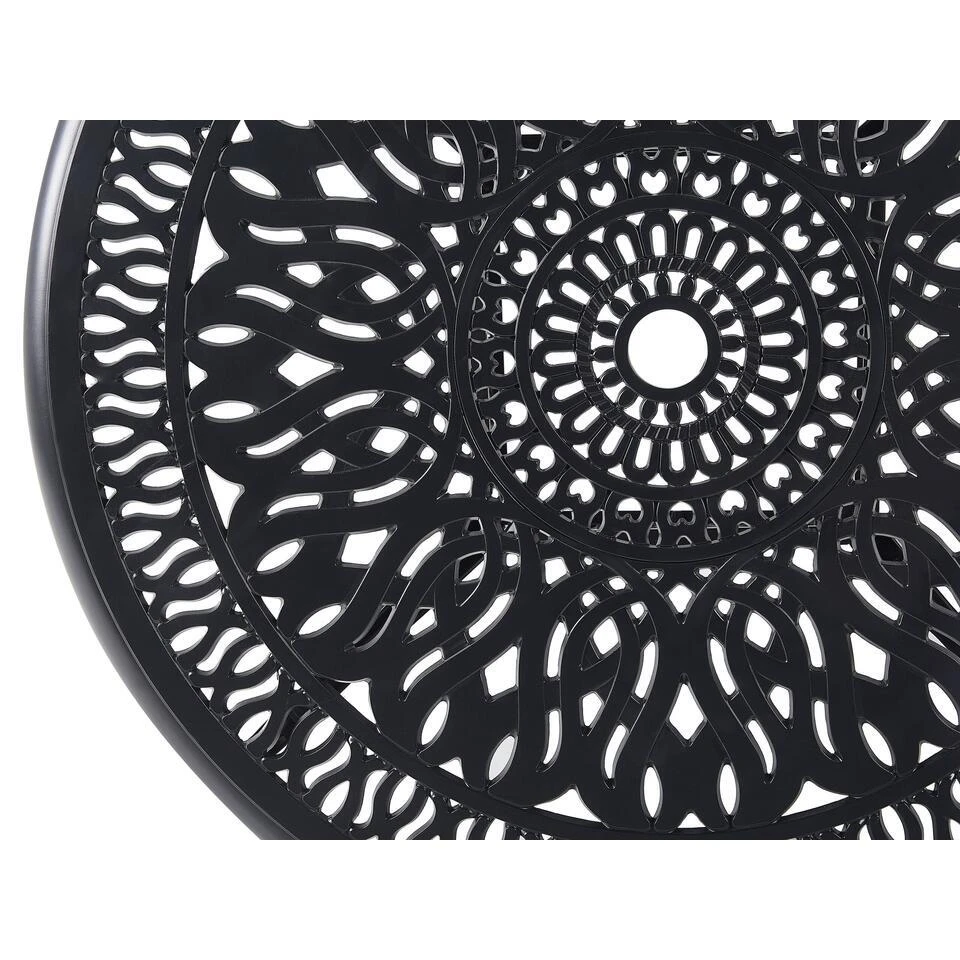 ANCONA - Tuintafel - Zwart - 90 X 90 Cm - Aluminium 5 ANCONA - Tuintafel - Zwart - 90 X 90 Cm - Aluminium - Afbeelding 5