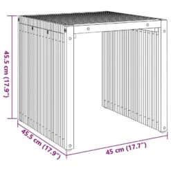 VidaXL - Terrastafel - Bruin - Massief Teakhout - 45 X 42.5 X 45 Cm -Leenbakker Winkel 3e5c067358a44a12b150b81aaec90c81