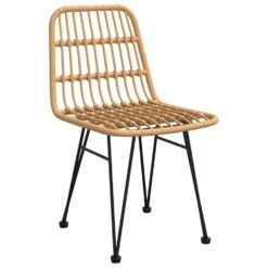 VidaXL - Tuinstoelen - Bruin - Staal - 2 Stuks -48x62x84 Cm -Leenbakker Winkel 3e78fcf123ea42af85d3cd3a1f08fb60