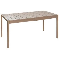 BARTICA - Tuintafel - Bruin - 154 X 84 Cm - Synthetisch Materiaal -Leenbakker Winkel 3f0a1e542ea743799a9a459f9997b787