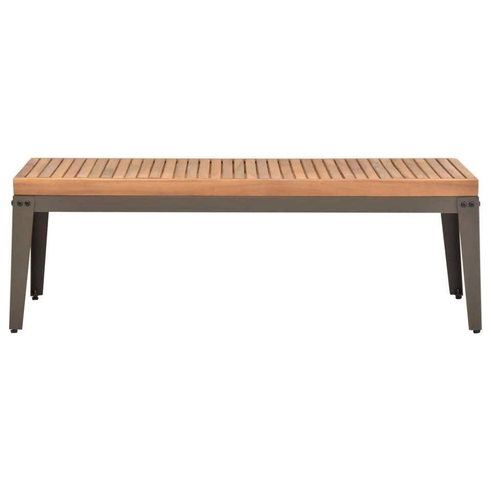 VidaXL Tuintafel 110x55x36 Cm Massief Acaciahout 2 VidaXL Tuintafel 110x55x36 Cm Massief Acaciahout - Afbeelding 2