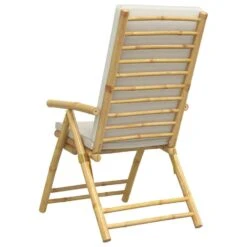VidaXL - Inklapbaar Tuinstoelen Met Kussens - Bamboe - 4 Stuks -Leenbakker Winkel 43d1c01049e74d66a9cf4d571d18754a