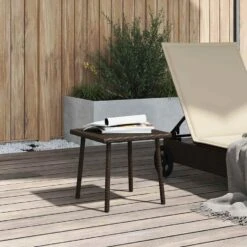 VidaXL - Tuin Salontafel - Bruin - Poly Rattan - 40 X 40 X 37 Cm -Leenbakker Winkel 44bc2f33ee29488cbd7c5d9a2ea0bda9