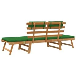 VidaXL - Tuinbank 2-in-1 - Groen - Acaciahout - 190 Cm - Met Kussens -Leenbakker Winkel 4527d0980b8f42feb5d590572810316f