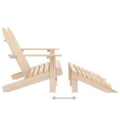 VidaXL - Tuinstoel 2-zits Adirondack - Bruin - Hout - Met Voetenban -Leenbakker Winkel 457649e39eac4578b1b25e0e274d7b93