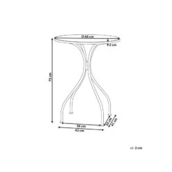 COZZANA - Tuintafel - Zwart - Metaal -Leenbakker Winkel 464404344893470e8fc84411177f940e